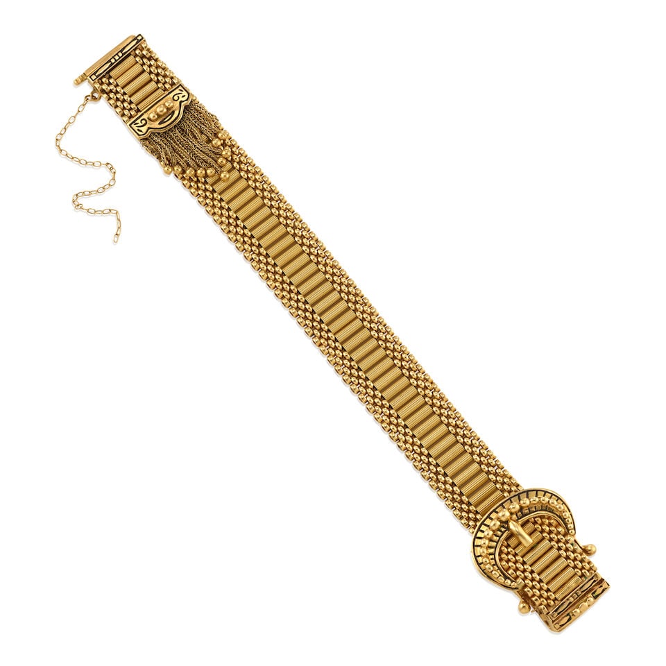 14K GOLD SURPRISE WRISTWATCH: 14K GOLD SURPRISE WRISTWATCH • 14K yellow gold watch case and bracelet • Signed GENEVE on the dial • Manuel movement currently running but accurate timekeeping not