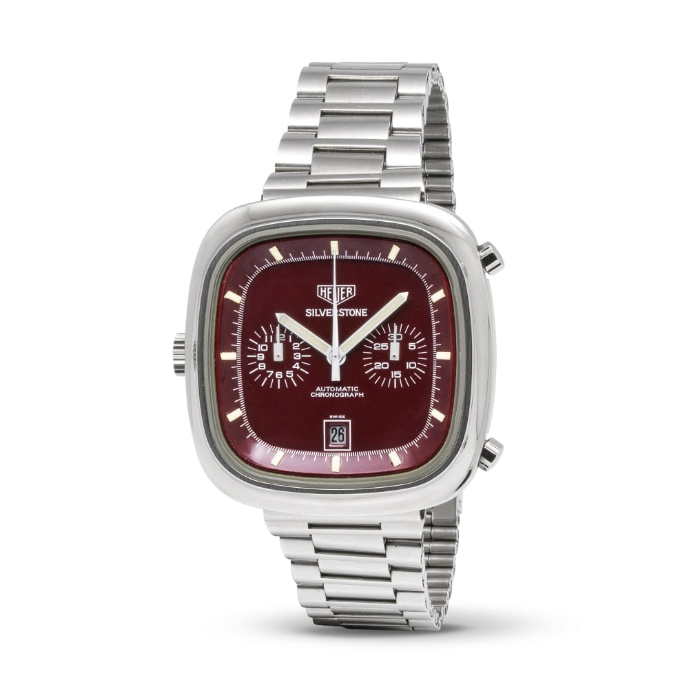 Heuer. A fine stainless steel automatic calendar chronograph bracelet watch Heuer. Beau chronogr... (1 of 1)