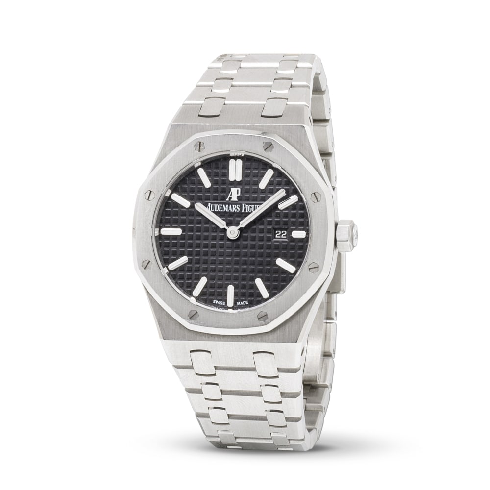 Audemars Piguet. A mid-size stainless steel quartz calendar bracelet watch Audemars Piguet. Mont... (1 of 1)