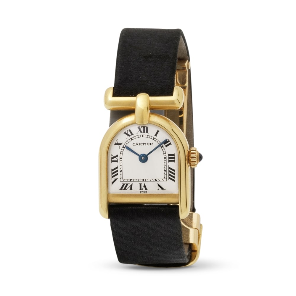 Cartier. A fine and rare lady's 18K gold quartz wristwatch Cartier. Belle et rare montre bracele... (1 of 1)