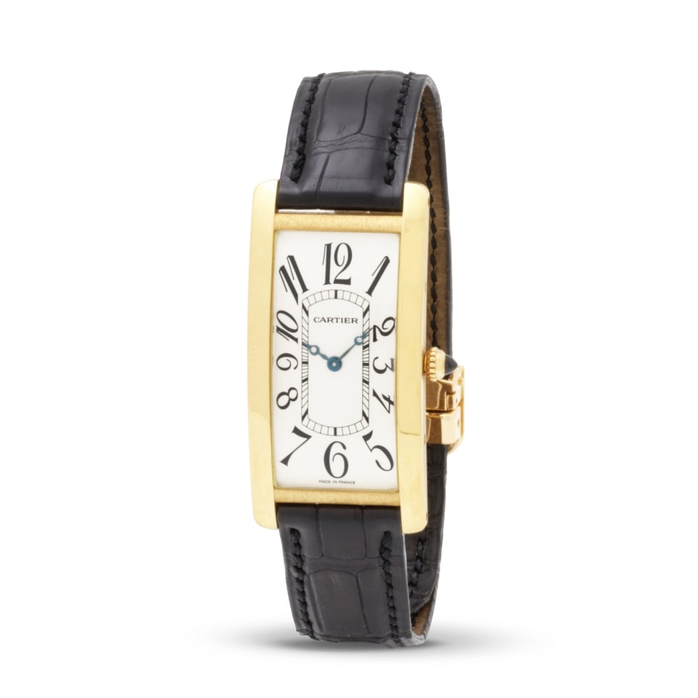 Cartier. A very fine and rare 18K gold manual wind wristwatch Cartier. Belle et rare montre brac... (1 of 1)