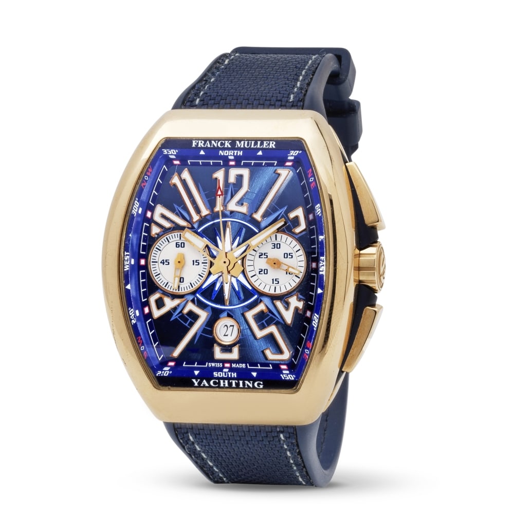 Franck Muller. An 18K rose gold automatic calendar chronograph wristwatch Franck Muller. Chronog... (1 of 1)