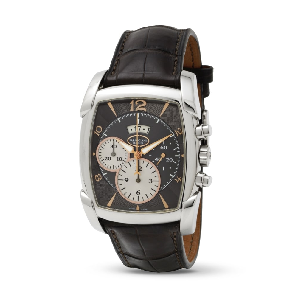 Parmigiani Fleurier. A rare palladium automatic calendar chronograph wristwatch Parmigiani Fleur... (1 of 1)