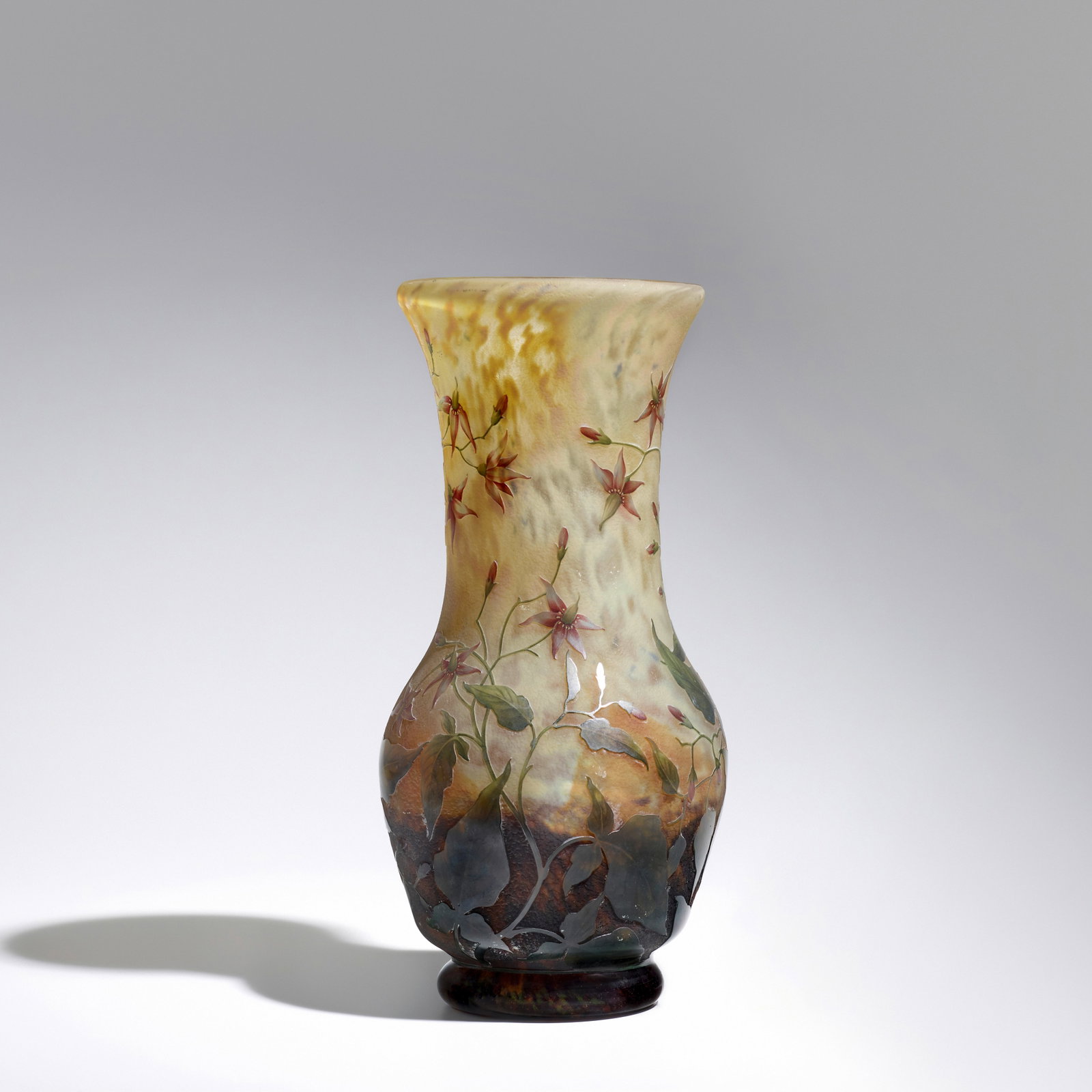 DAUM FRÈRES (FOUNDED 1878) Vasecirca 1910acid-etched, internally decorated and enameled gla... (1 of 1)