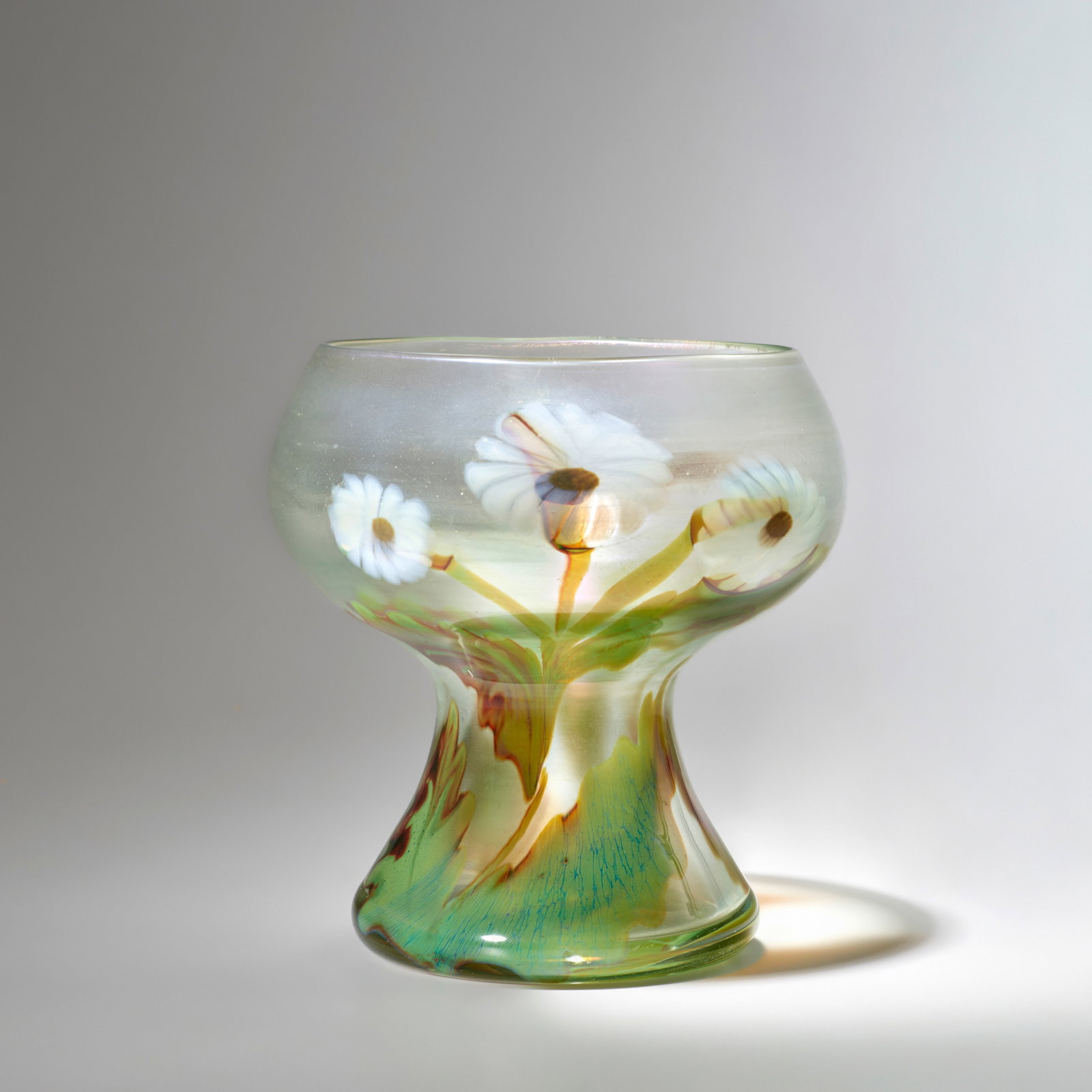 TIFFANY STUDIOS (1885-1930) 'Daisy' Paperweight Vase1912internally decorated Favrile glass, engr... (1 of 1)