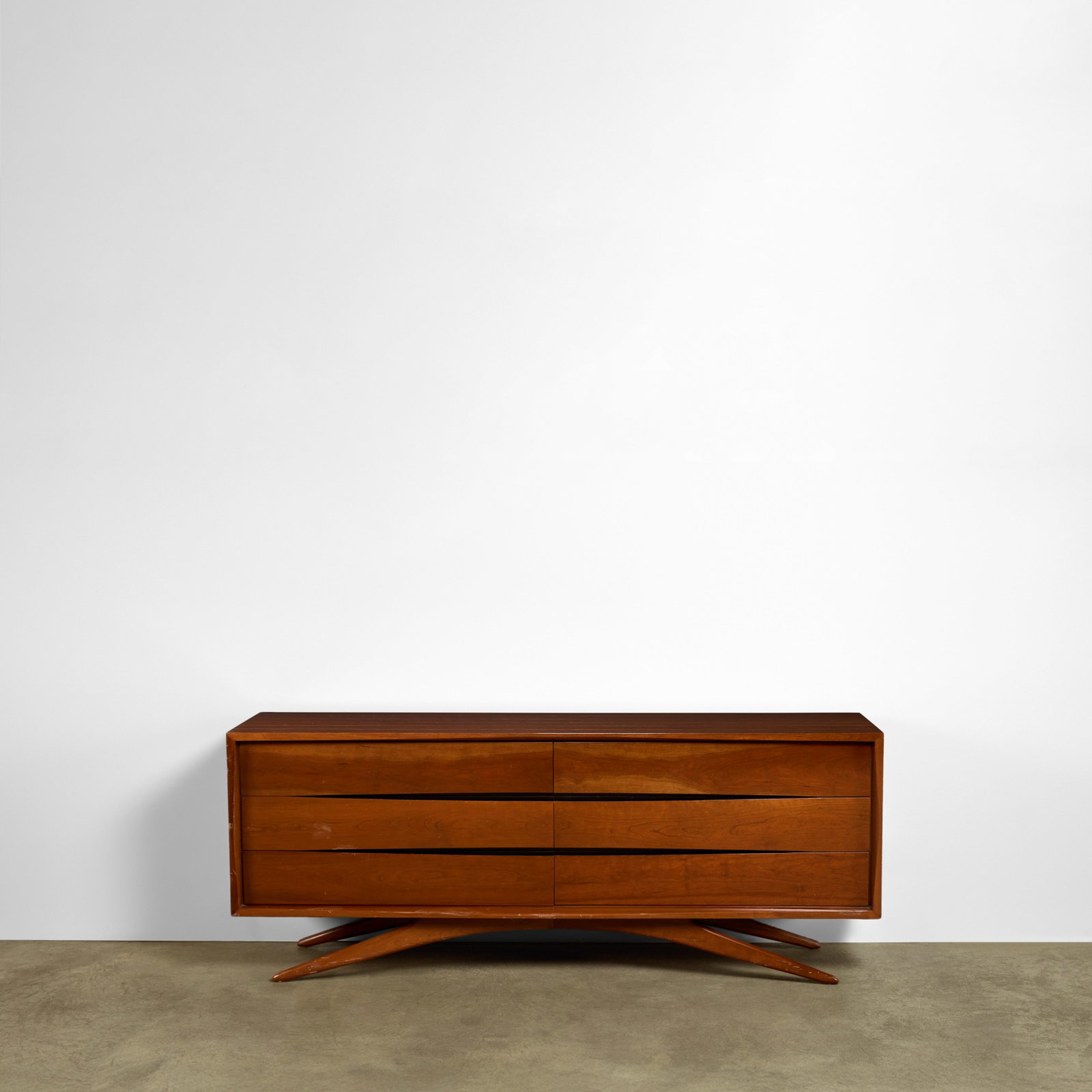 VLADIMIR KAGAN (1927-2016) Double Chestcirca 1955for Grosfeld House, lacquered cherrywood, foil ... (1 of 1)