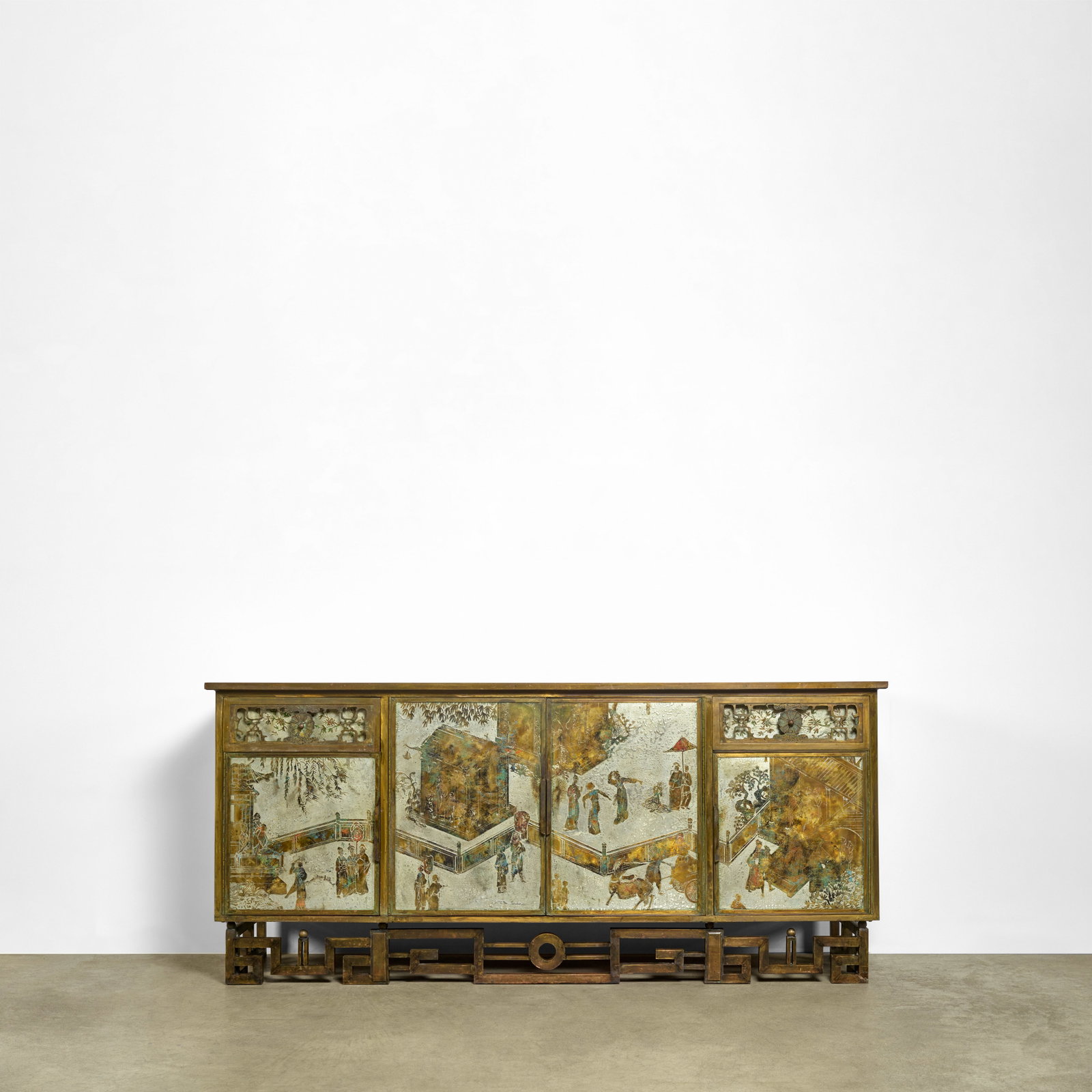 PHILIP (1907-1987) AND KELVIN LAVERNE (1937-2025) Rare 'Tao' Cabinetcirca 1960patinated and engr... (1 of 1)