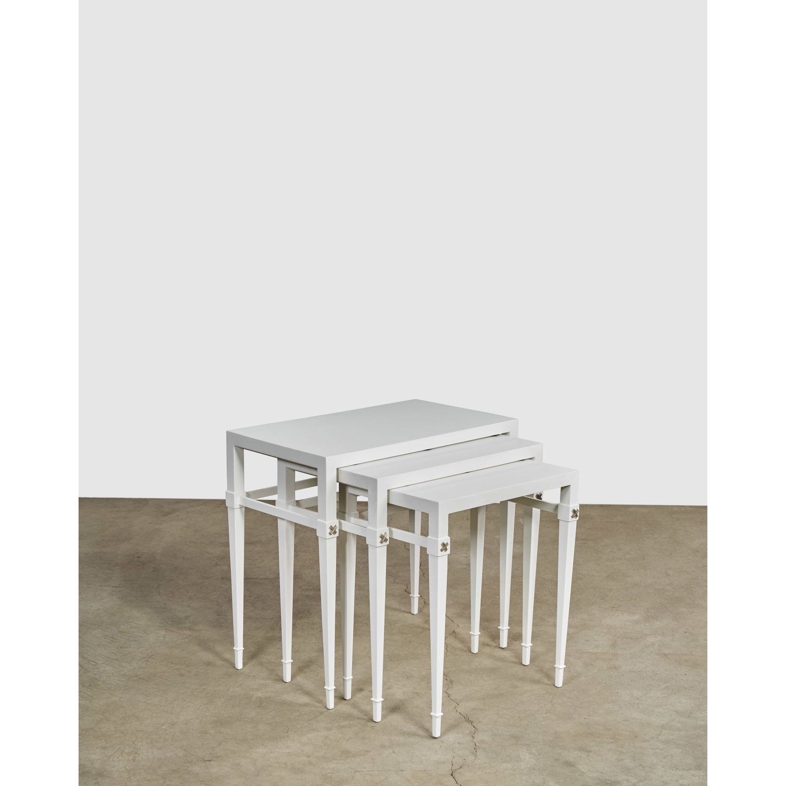 TOMMI PARZINGER (1930-1991) Set of Three Nesting Tablescirca 1940model no. M111, for Charak Mode... (1 of 1)