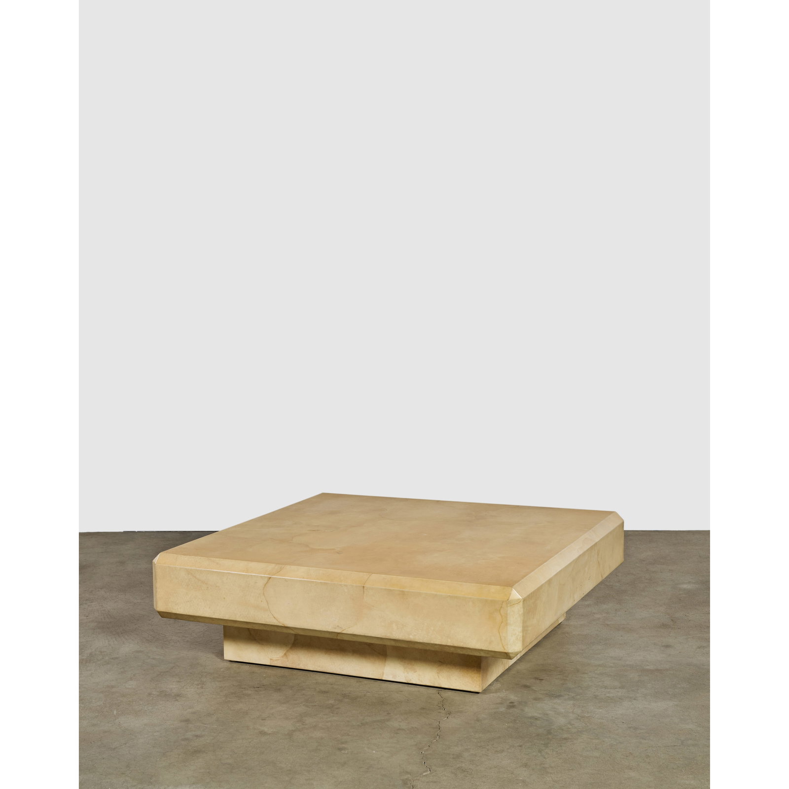KARL SPRINGER (1931-1991) Coffee Tablecirca 1980for Karl Springer Ltd., wood, lacquered goatskin... (1 of 1)