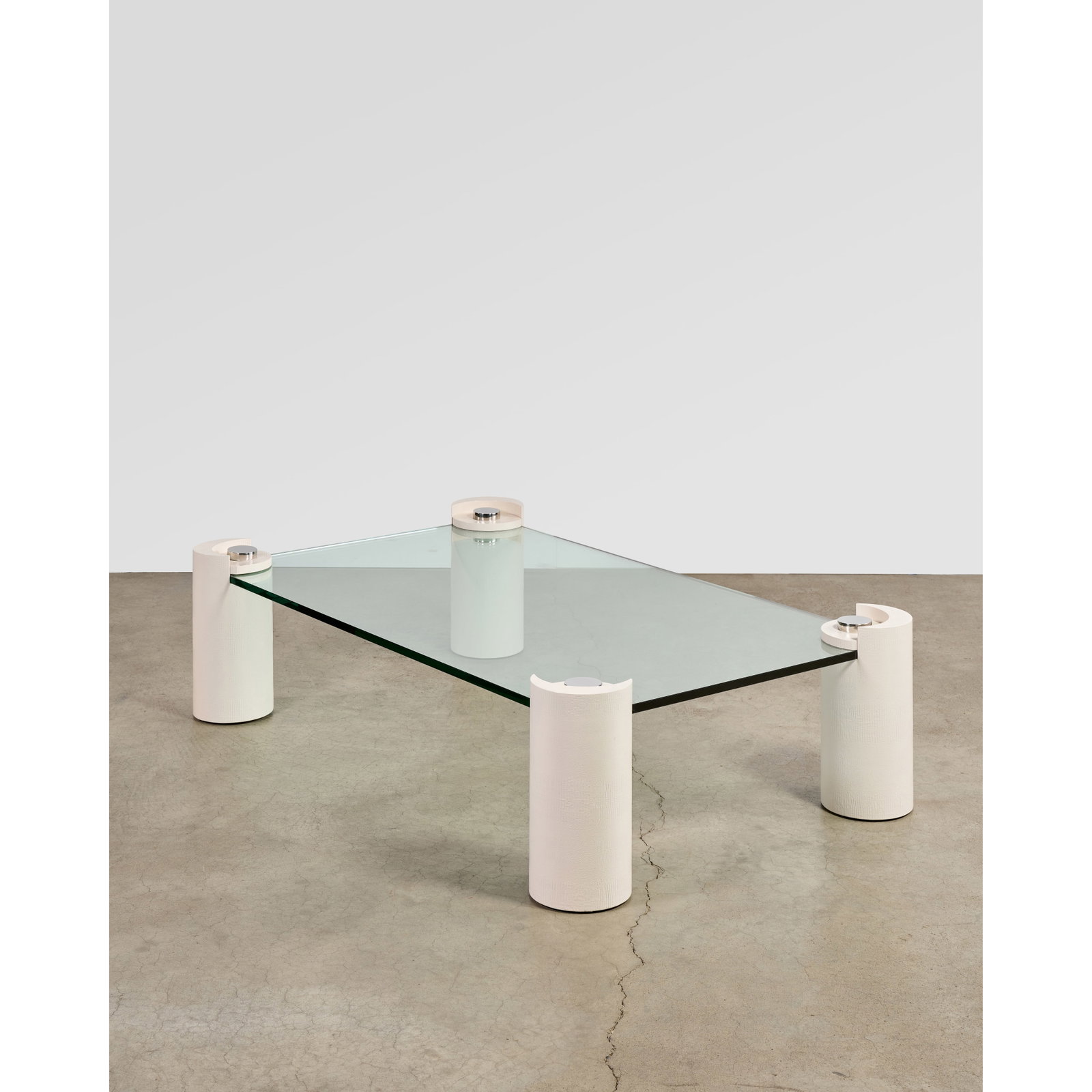 KARL SPRINGER (1931-1991) Rare 'Sculpture Leg' Coffee Tablecirca 1980for Karl Springer Ltd., bon... (1 of 1)