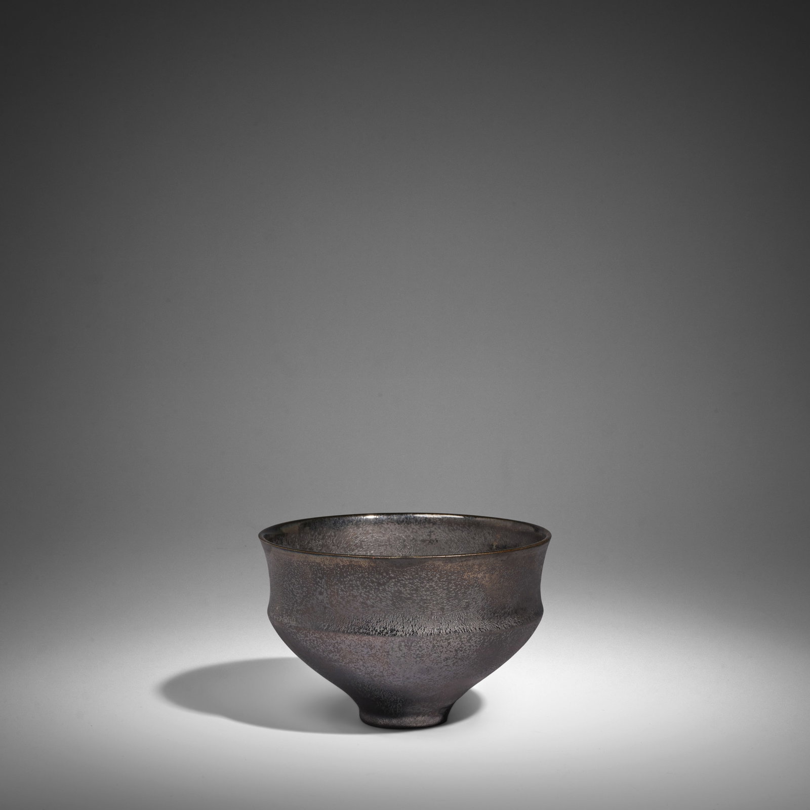 GERTRUD (1908-1971) AND OTTO NATZLER (1908-2007) Footed Bowlcirca 1950metallic-glazed earthenwar... (1 of 1)
