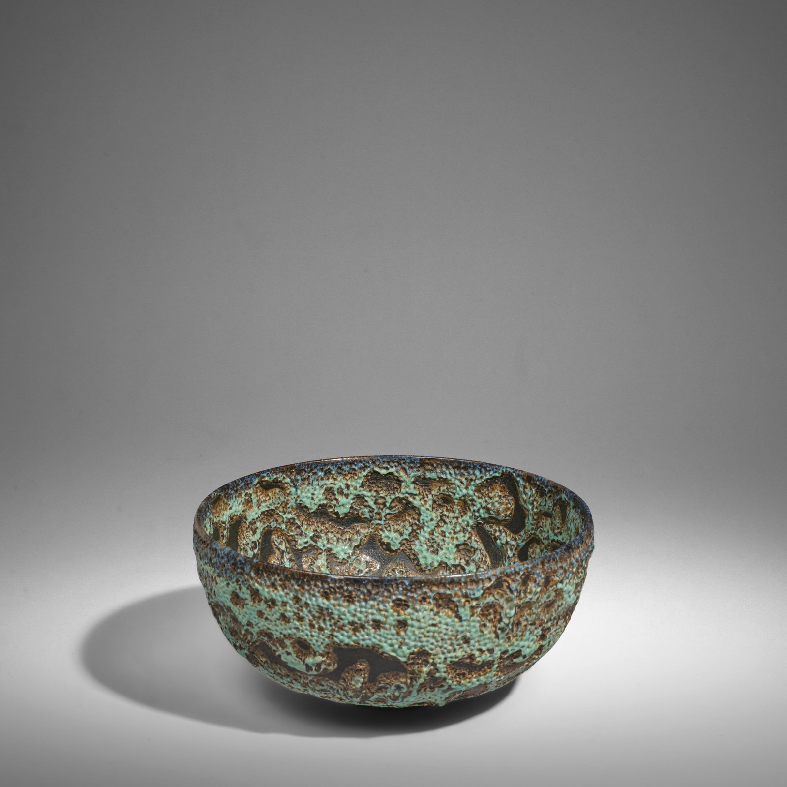 GERTRUD (1908-1971) AND OTTO NATZLER (1908-2007) Crater-glazed Bowlcirca 1960crater-glazed earth... (1 of 1)