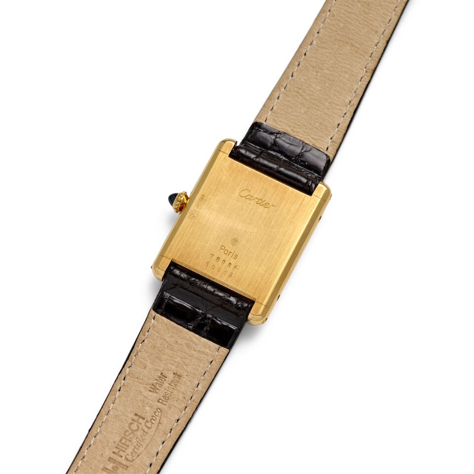CARTIER. AN 18K GOLD MANUAL WIND WRISTWATCH Tank Louis, Ref: 78086, c. 1970s - 2