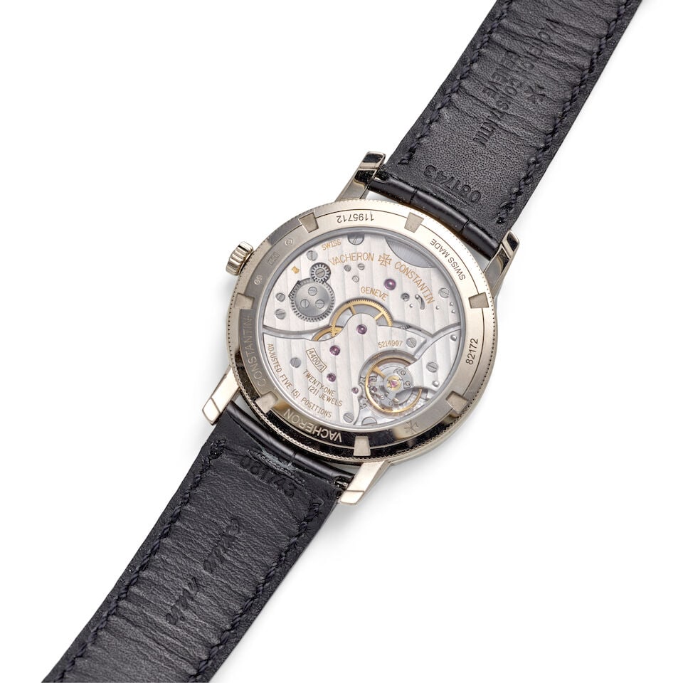 VACHERON CONSTANTIN. AN 18K WHITE GOLD MANUAL WIND WRISTWATCH Traditionelle, Ref: 82172/000G-938... - 3