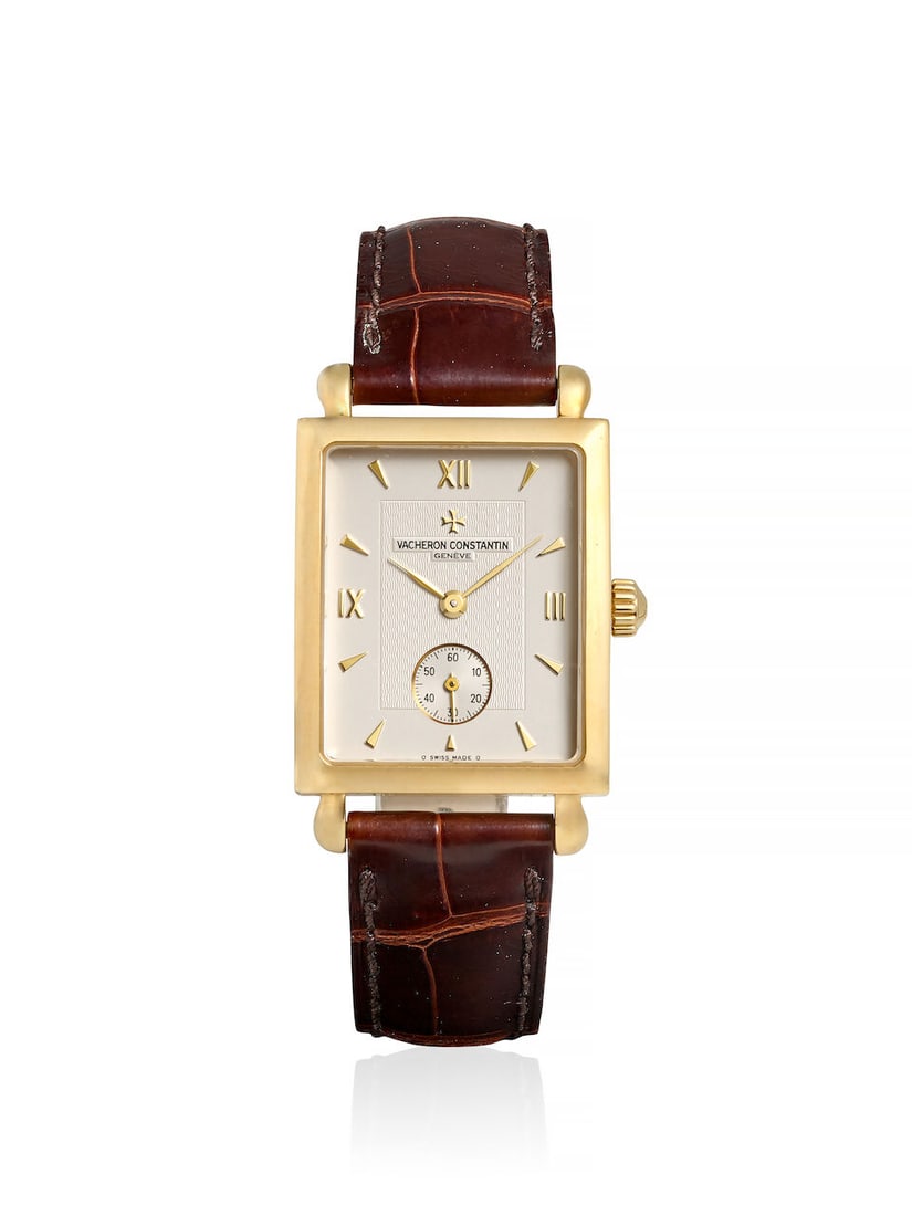 VACHERON CONSTANTIN. AN 18K GOLD MANUAL WIND WRISTWATCH Les Historiques, Ref: 91001/000J, Purcha... (1 of 3)