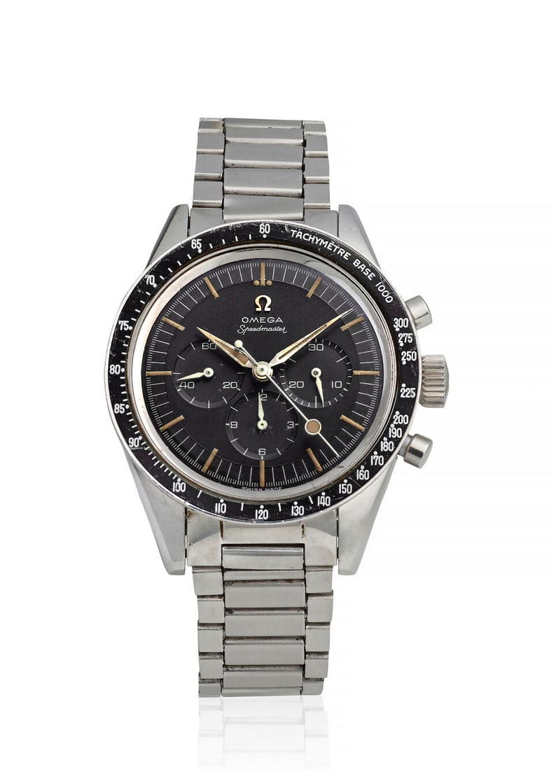 OMEGA. A RARE STAINLESS STEEL MANUAL WIND CHRONOGRAPH WRISTWATCH Speedmaster, Ref: 2998-2, c. 1960s - 2