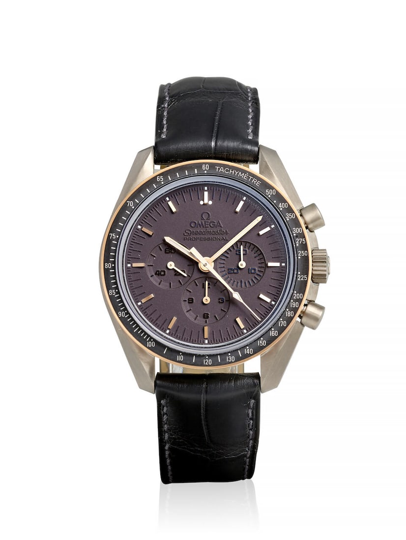 OMEGA. A LIMITED EDITION TITANIUM MANUAL WIND CHRONOGRAPH WRISTWATCH Speedmaster 'Apollo 11 45th... - 3