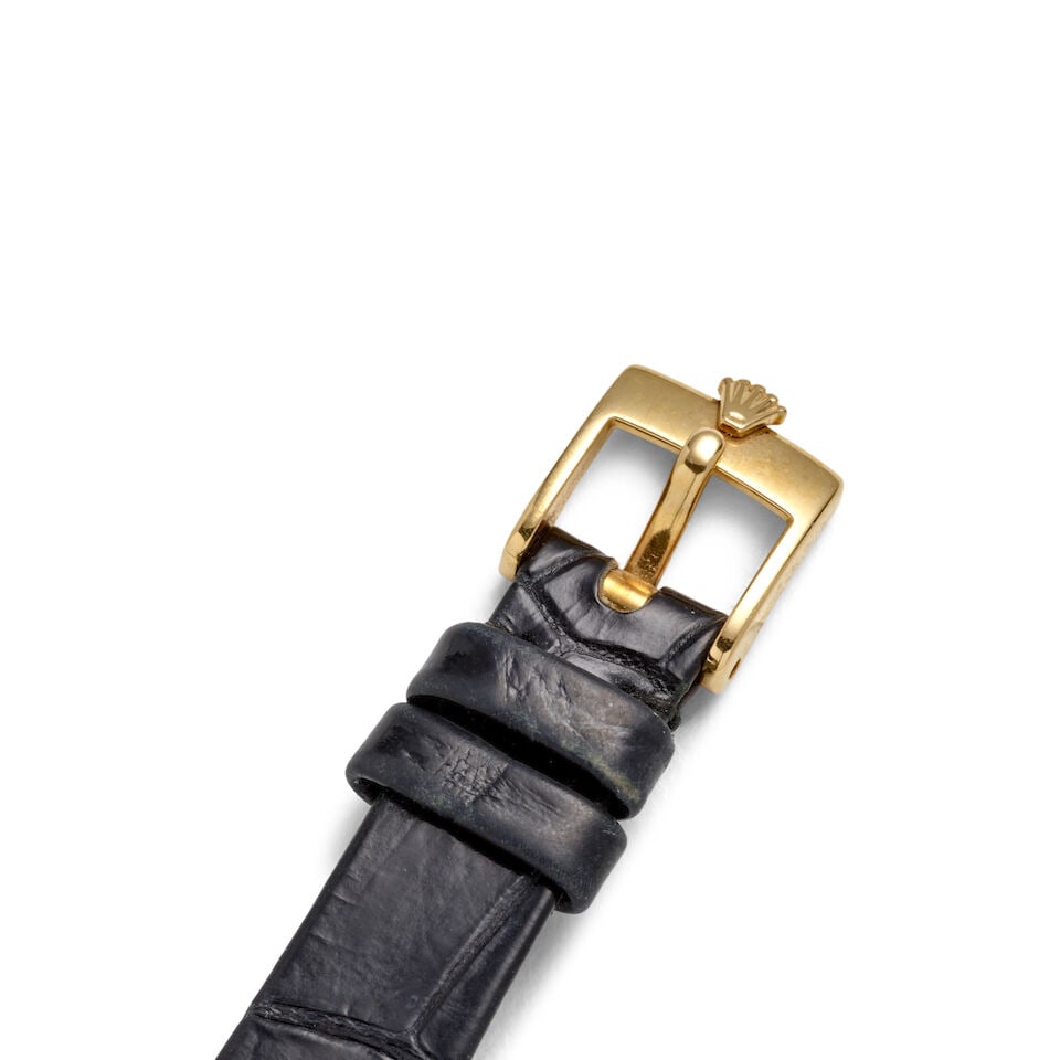 ROLEX. AN 18K GOLD MANUAL WIND WRISTWATCH Cellini, Ref: 4109, Purchased 8th October, 2001 - 3