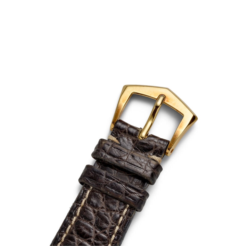 PATEK PHILIPPE. A FINE 18K GOLD ASYMMETRICAL MANUAL WIND CONVERTED WRISTWATCH Ricochet, Ref: 788... - 5