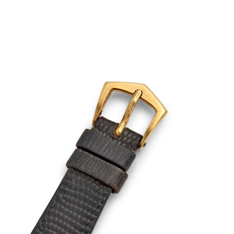 PATEK PHILIPPE. A FINE 18K GOLD MANUAL WIND SKELETONZIED WRISTWATCH Ellipse, Ref: 3881, Purchase... - 4