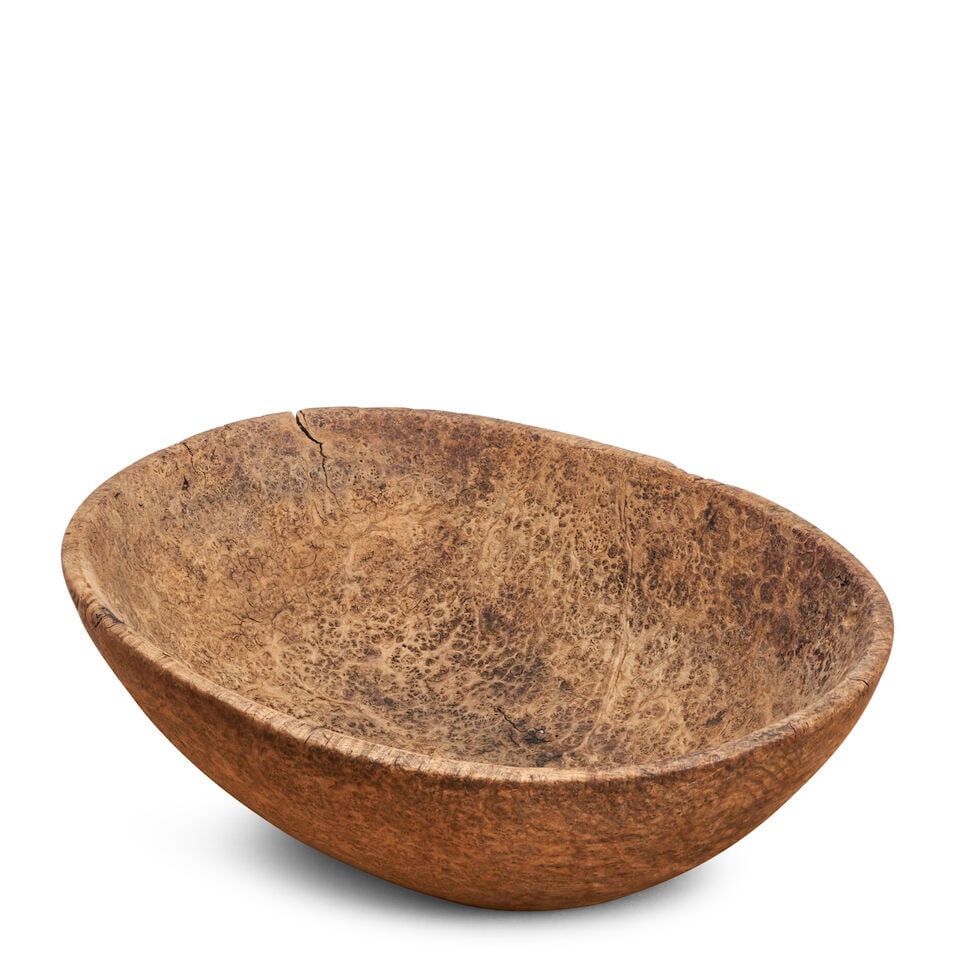 Carved Burlwood Bowl - 2