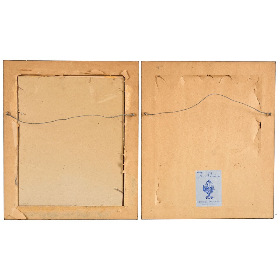 American School (early 20th century) A Pair of Oil on Tin Portraits of George and Martha Washington - 2