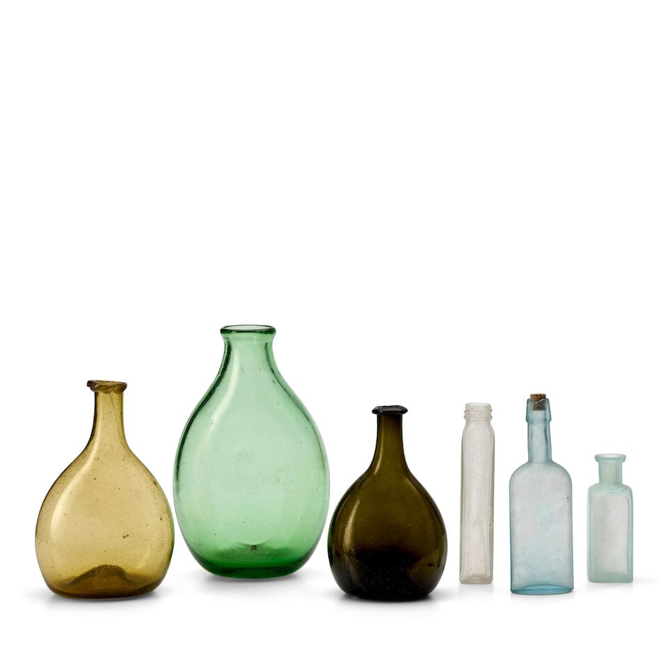 Six Glass Bottles North America, 19th and 20th century - 2