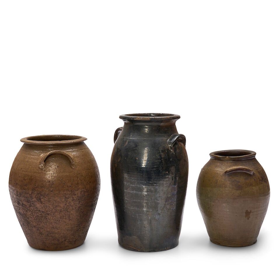 Three Large Stoneware Urns North Carolina, late 19th century - 2