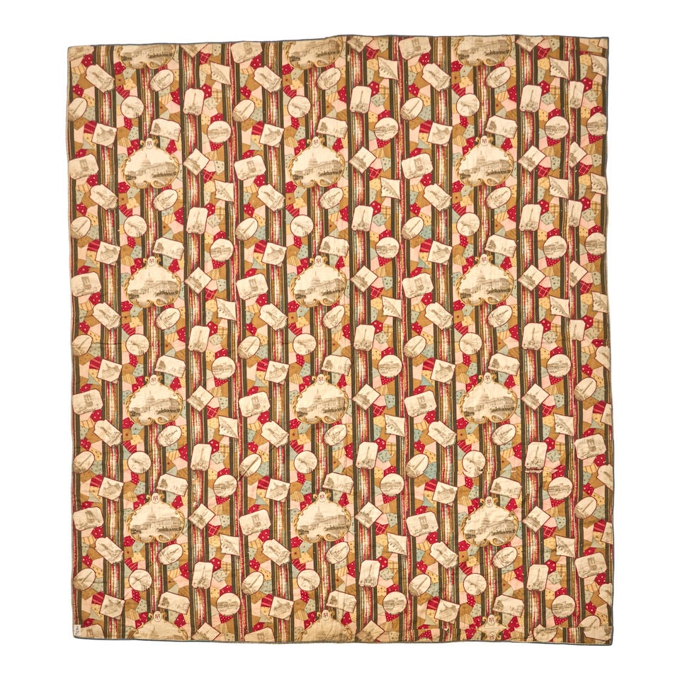 Crazy Quilt with Cheater-print Backing Merrimack Manufacturing Co. and Others, Lowell, Massachus... - 2