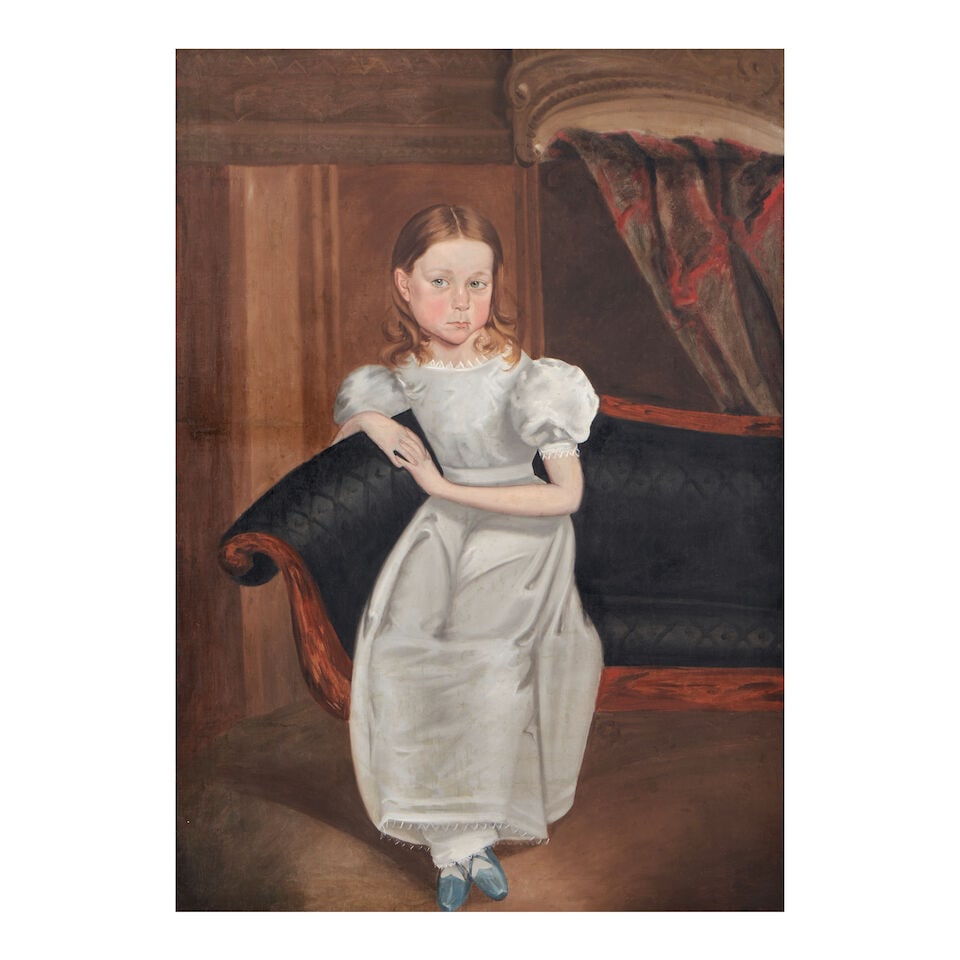 American School Portrait of Marie Jeanette Schimmel Mott (Painted circa 1860.) - 3