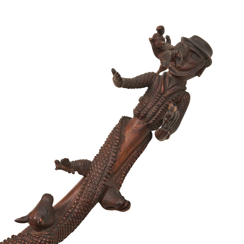 Fantastic Carved Cane of Man with Metamorphosing Nose United States, c. 1880 - 2