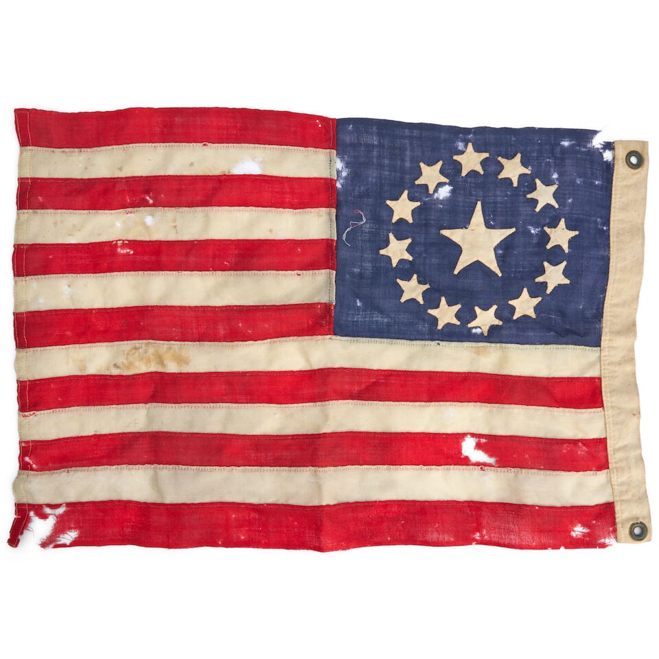 'Maryland' Pattern 13-star Flag Eastern United States, Late 19th Century - 2