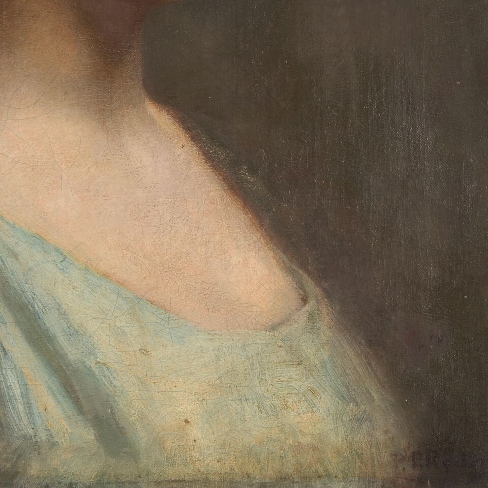Platt Powell Ryder (1821-1896) Portrait of a Young Woman in Profile 20 x 14 in. (50.8 x 35.5 cm.) - 2