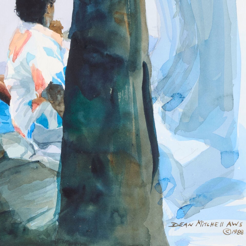 DEAN LAMONT MITCHELL (born 1957) Maclay's Garden 11 x 18 1/4 in. (29.9 x 46.3 cm.) (Executed in ... - 2