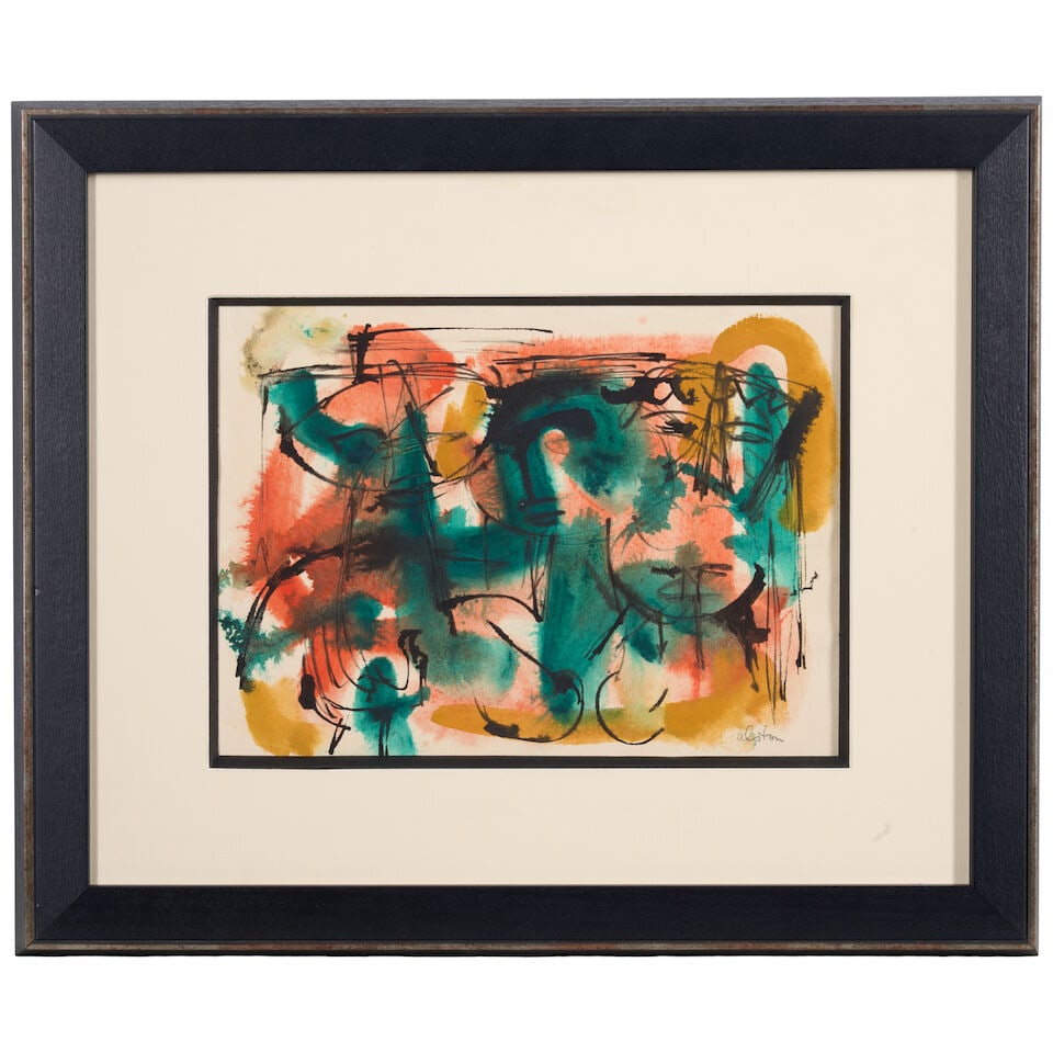 CHARLES HENRY ALSTON (1907-1977) Abstract Composition 8 x 10 1/2 in. (20.3 x 25.4 cm.) (Executed... - 3