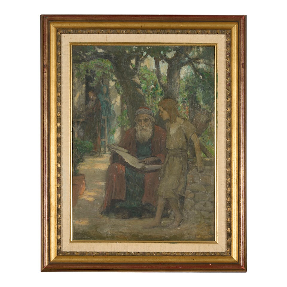 CHARLES ALLAN WINTER (1869-1942) An Old Man and a Boy 16 1/2 x 12 in. (41.9 x 30.5 cm.) - 3