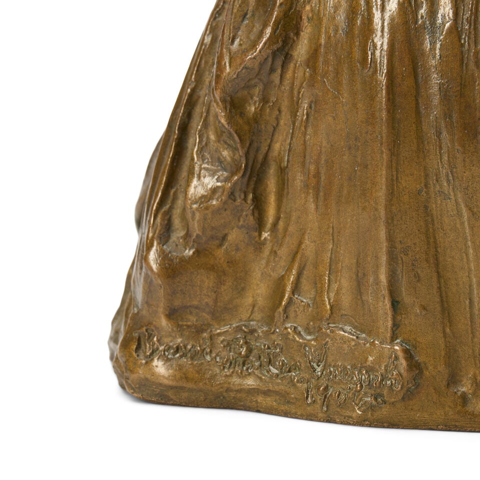 BESSIE POTTER VONNOH (1872-1955) The Kiss 6 1/4 in. (15.9 cm.) high - 2