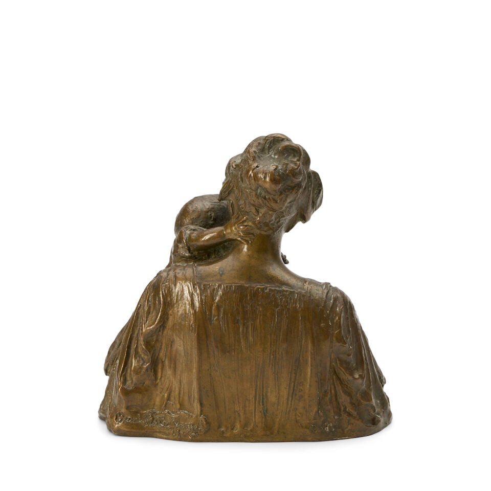 BESSIE POTTER VONNOH (1872-1955) The Kiss 6 1/4 in. (15.9 cm.) high - 3