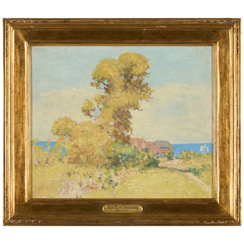 JOSEPH ELIOT ENNEKING (1881-1942) Afternoon Light, Gloucester 9 3/4 x 12 in. (24.8 x 30.5 cm.) (... - 3