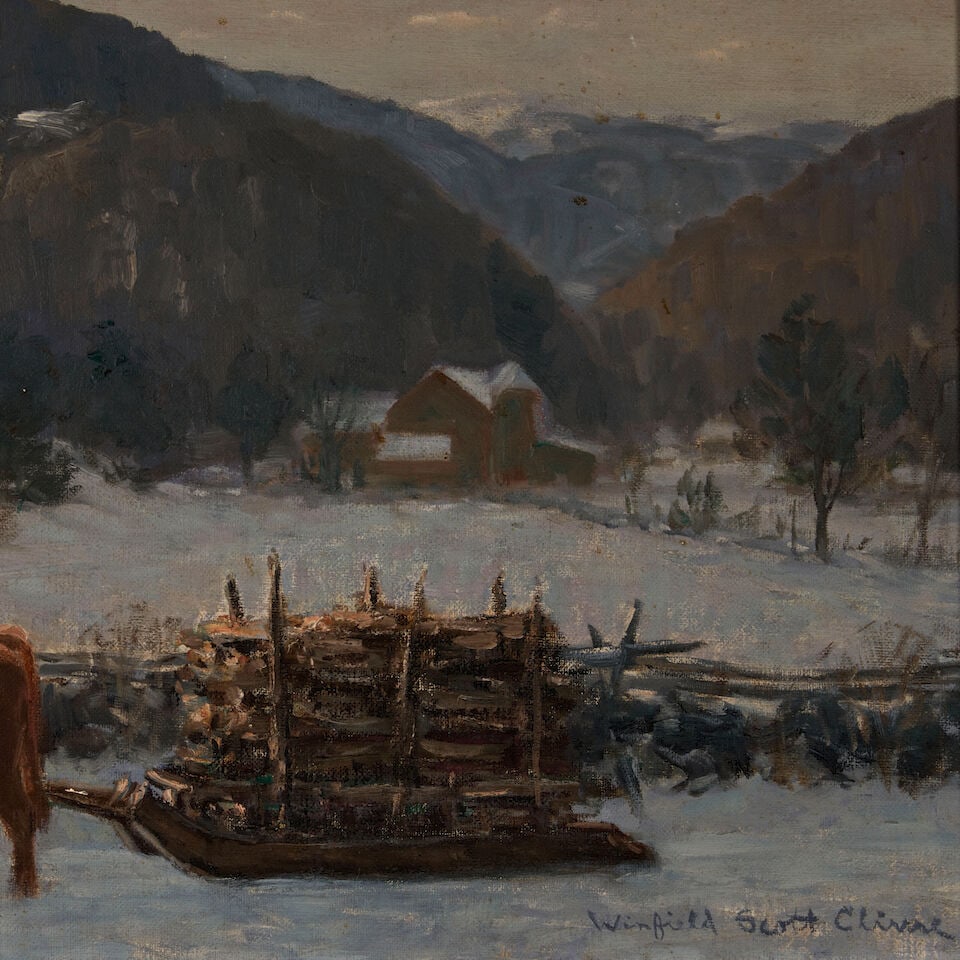 WINFIELD SCOTT CLIME (1881-1958) The Last Load 20 x 24 in. (50.8 x 60.9 cm.) - 3