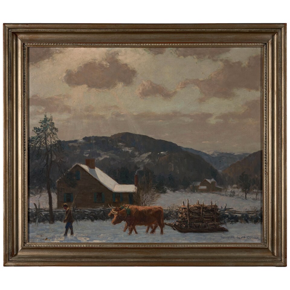 WINFIELD SCOTT CLIME (1881-1958) The Last Load 20 x 24 in. (50.8 x 60.9 cm.) - 4