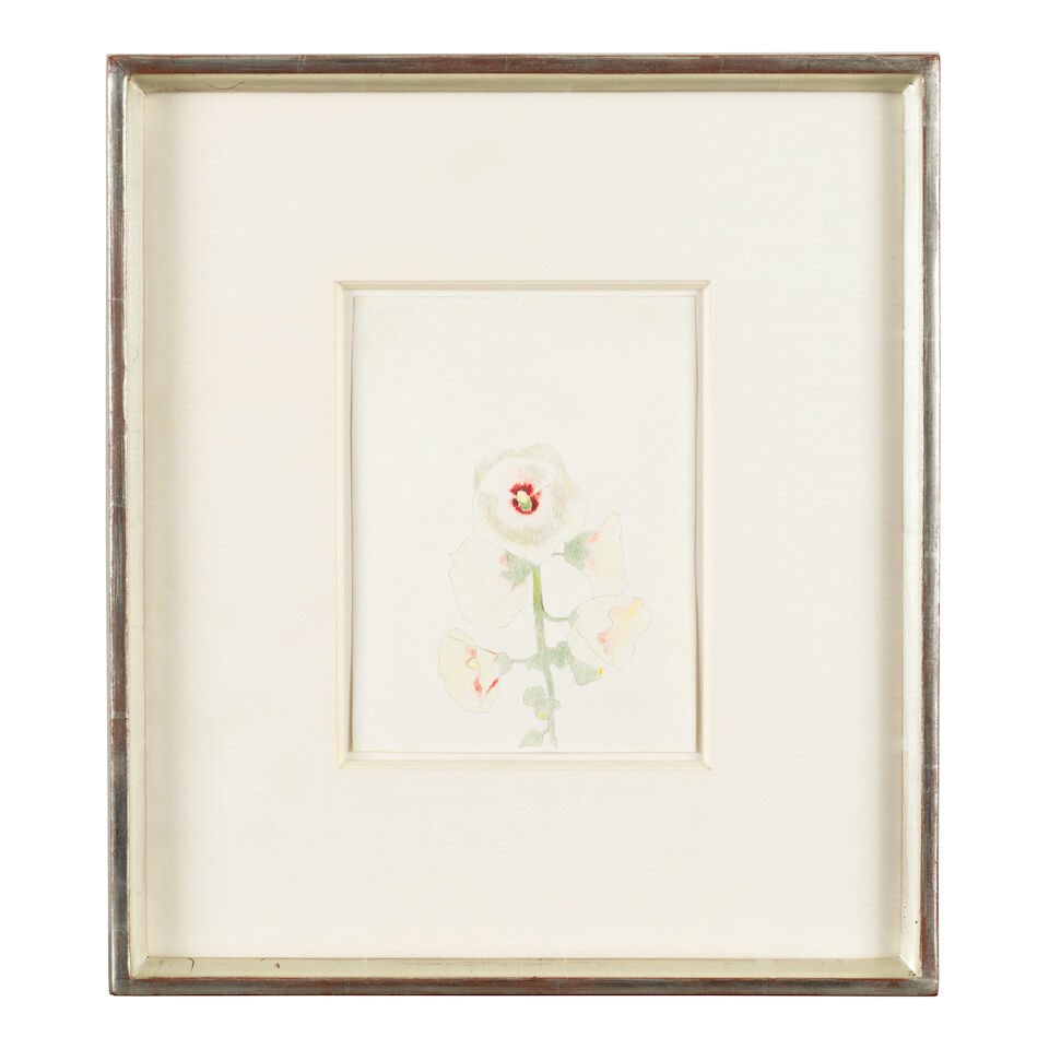 JOSEPH STELLA (1877-1946) Hollyhocks 6 1/2 x 5 in. (16.5 x 12.7 cm.) (Executed circa 1919.) - 2