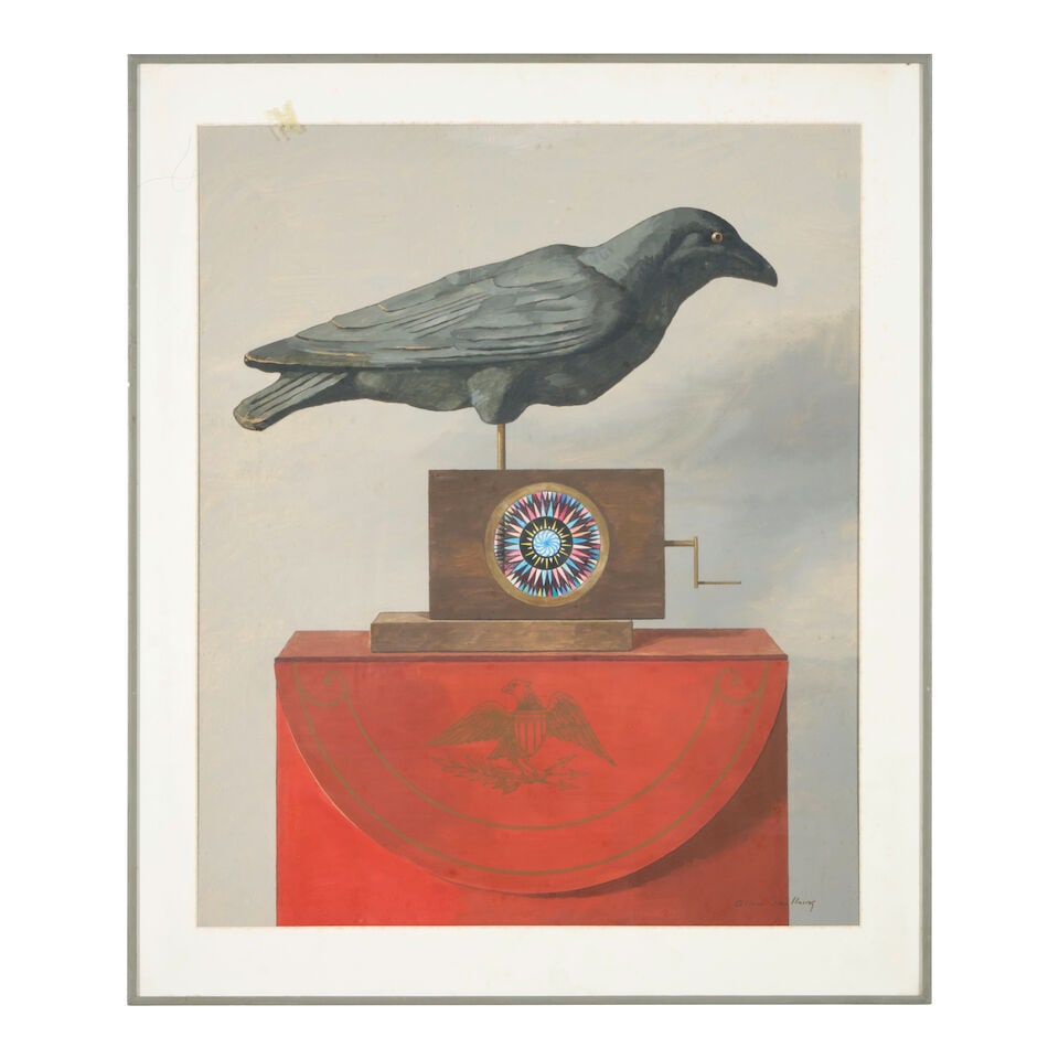 ALLEN SAALBURG (1899-1987) Crow 26 3/4 x 21 5/8 in. (68 x 54.9 cm.) - 2