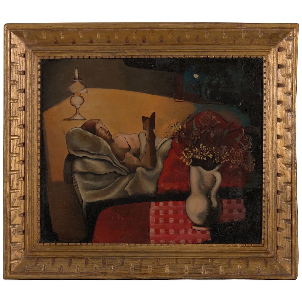 MORRIS KANTOR (1896-1974) Martha Reading 18 3/8 x 21 3/4 in. (46.7 x 55.2 cm.) - 3