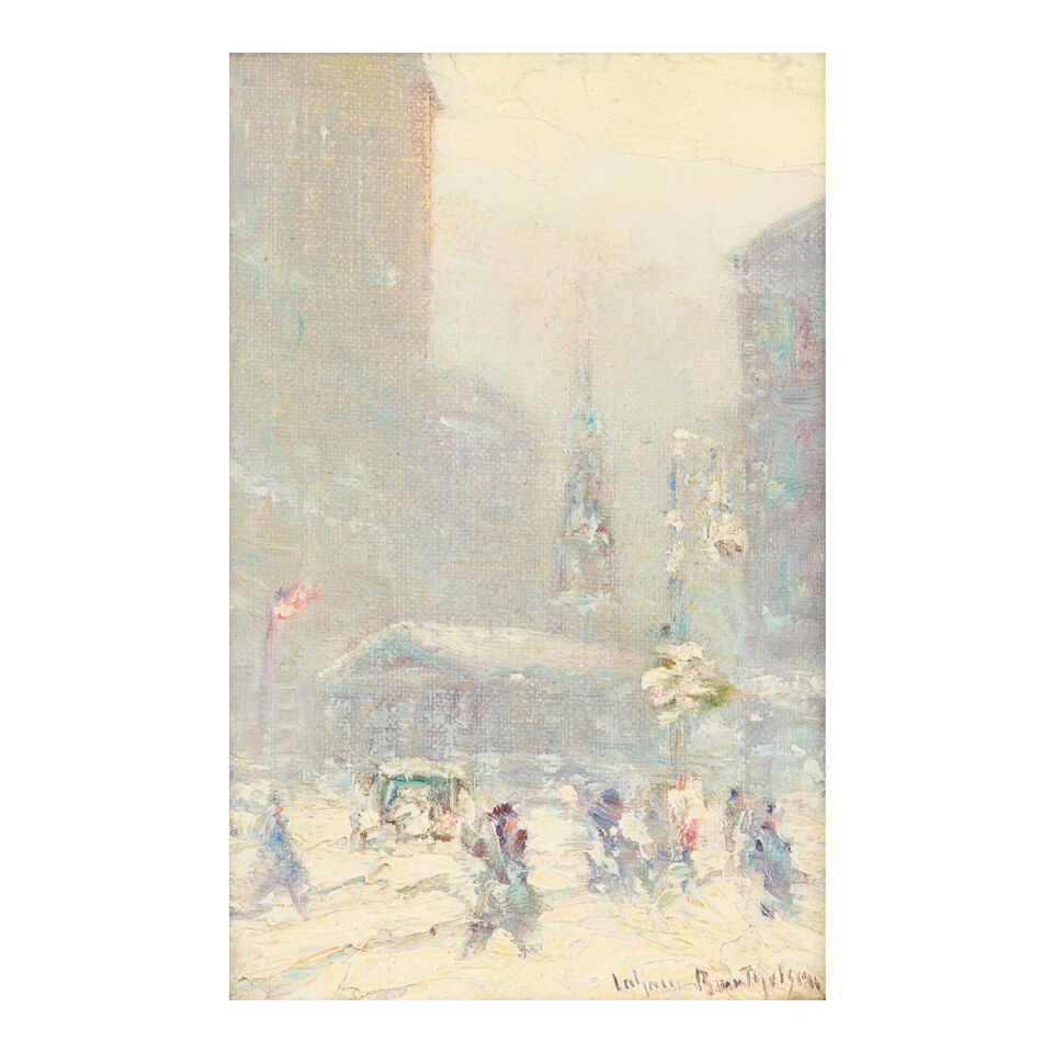 JOHANN BERTHELSEN (1883-1972) St. Paul's Chapel 6 x 4 in. (15.2 x 10.2 cm.) - 4