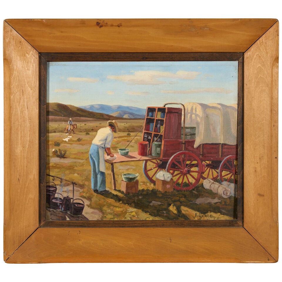 FRED DARGE (1900-1979) The Chuck Wagon 10 x 12 in. (25.4 x 30.4 cm.) - 2