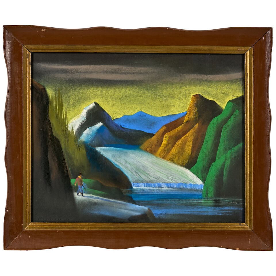 DALE NICHOLS (1904-1995) Lone Hunter 16 x 20 in. (40.6 x 50.8 cm.) (Executed in 1985.) - 4