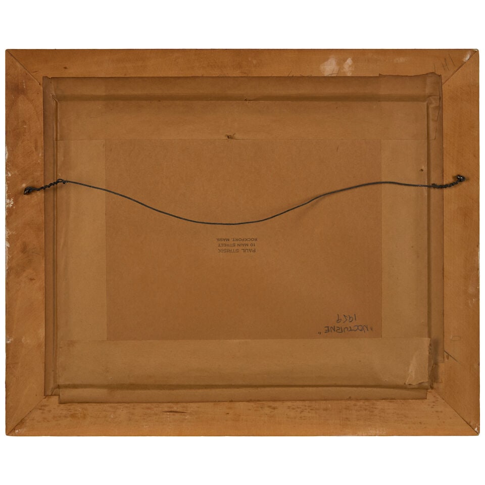 PAUL STRISIK (1918-1998) Nocturne 12 x 16 in. (30.4 x 40.6 cm.) (Painted in 1959.) - 2