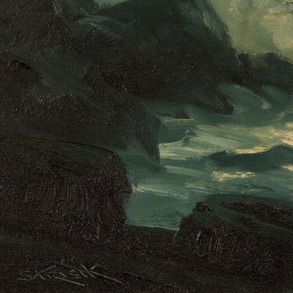 PAUL STRISIK (1918-1998) Nocturne 12 x 16 in. (30.4 x 40.6 cm.) (Painted in 1959.) - 3