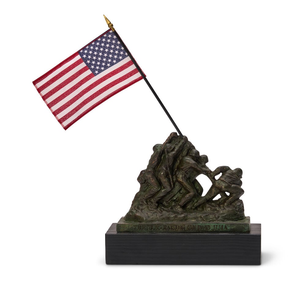 FELIX DE WELDON (1907-2003) Model of the Iwo Jima Flag Raising for the Marine Corps Memorial Fun... - 2